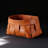 Orange-Brown, Small, Handwoven Leather Storage Basket For Clothes, Toys, Linens And Fabrics, Multi-Functional Designer Organizer For Stylish Home Decor-670828348