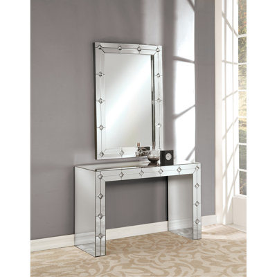 Console miroir et faux strass (assemblée)