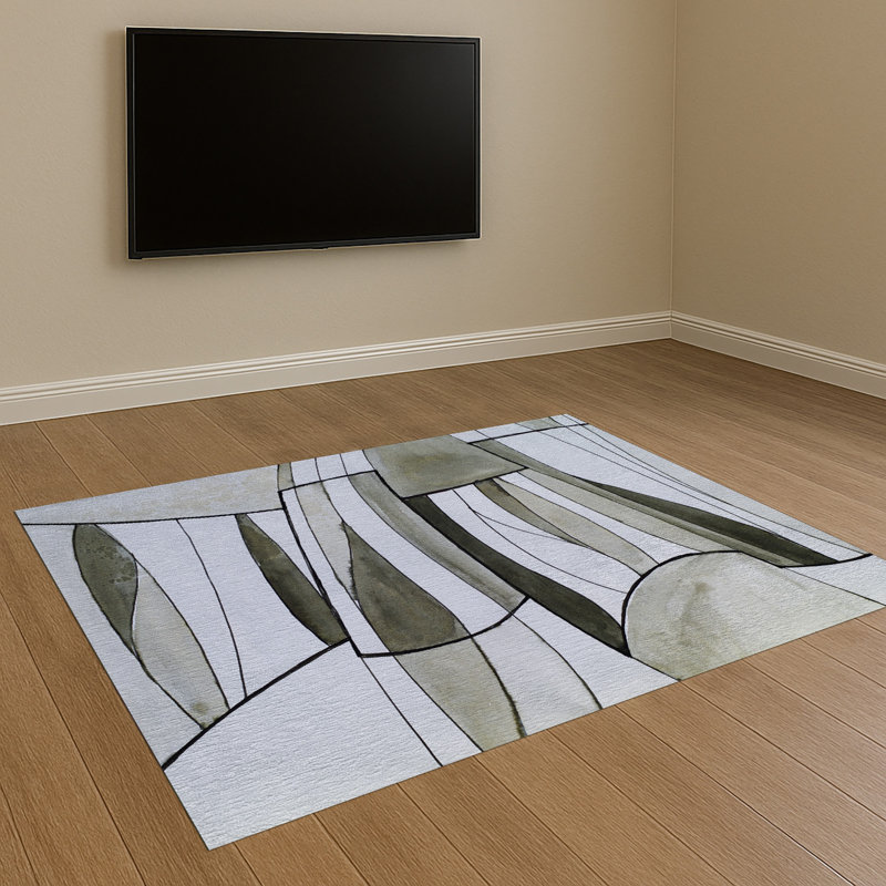 Abstract Area Rug, Rectangle 140 x 200 cm