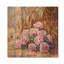 Pivoines près de la meule de foin - Décoration murale en bois de pivoines - sur bois de pin naturel-1065672802