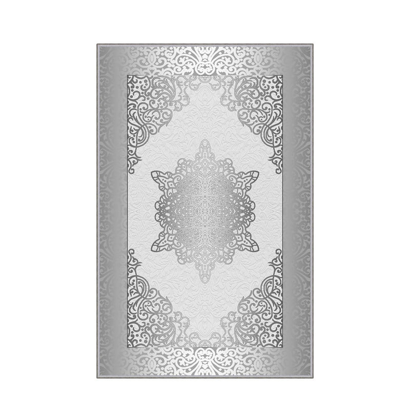 Luxurious 3D Printed Woven Carpet, 55.1 x 86.6 inches | 100% Polyester, Antibacterial, Machine Washable | Non-Slip PVC Felt Dot Underside, 0.3 in Pile Height | Perfect for Living Room, Bedroom & Home Decor