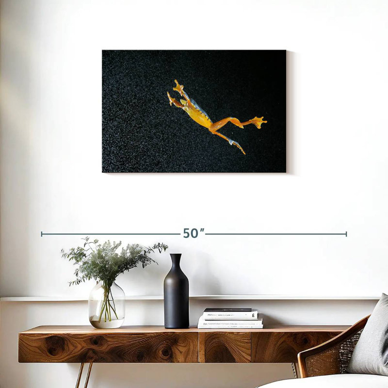 Leaping Leaf Frog, 20" H x 30" W