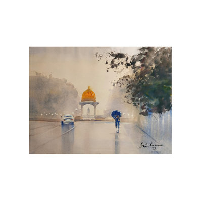 MySore - Un regard sur la mousson | Aquarelle sur papier | Par Sirish M N