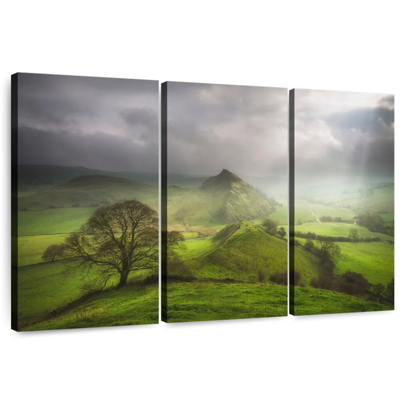 Alvord Dusky Green Fields, 20" H x 33" W