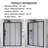56-60"W x 70"H Framed Sliding Shower Door - Adjustable Width & Reversible Installation