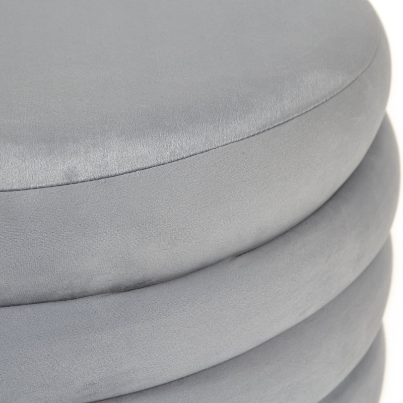 Otavio Round Pouf, Blue