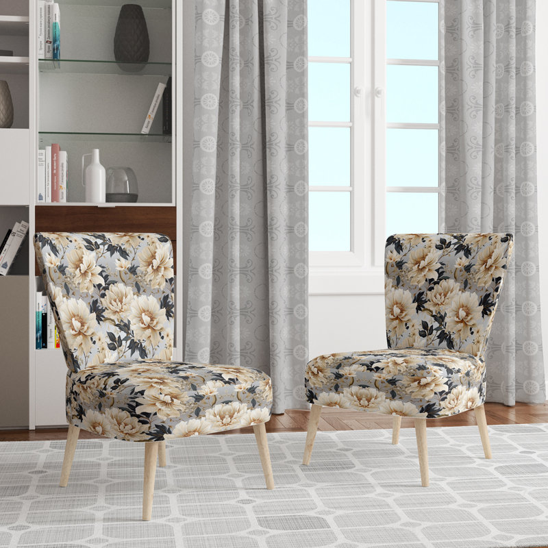 Chaise d'appoint rembourrée Cottage Beige