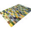 Tapis multicolore à carreaux indo-gabbeh tribal 6 x 8