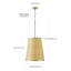 Luminaire suspendu réglable en fer 6 lumières jaune