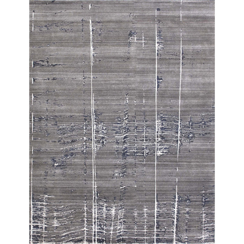 Area Rug in Charcoal, Rectangle 10' x 14'