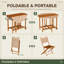 Ensemble de patio pliable en bois d'acacia-1522453012