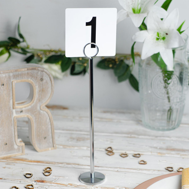 Metal Table Number