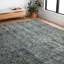 Tapis bleu en laine touffeté à la main Skye-545006519