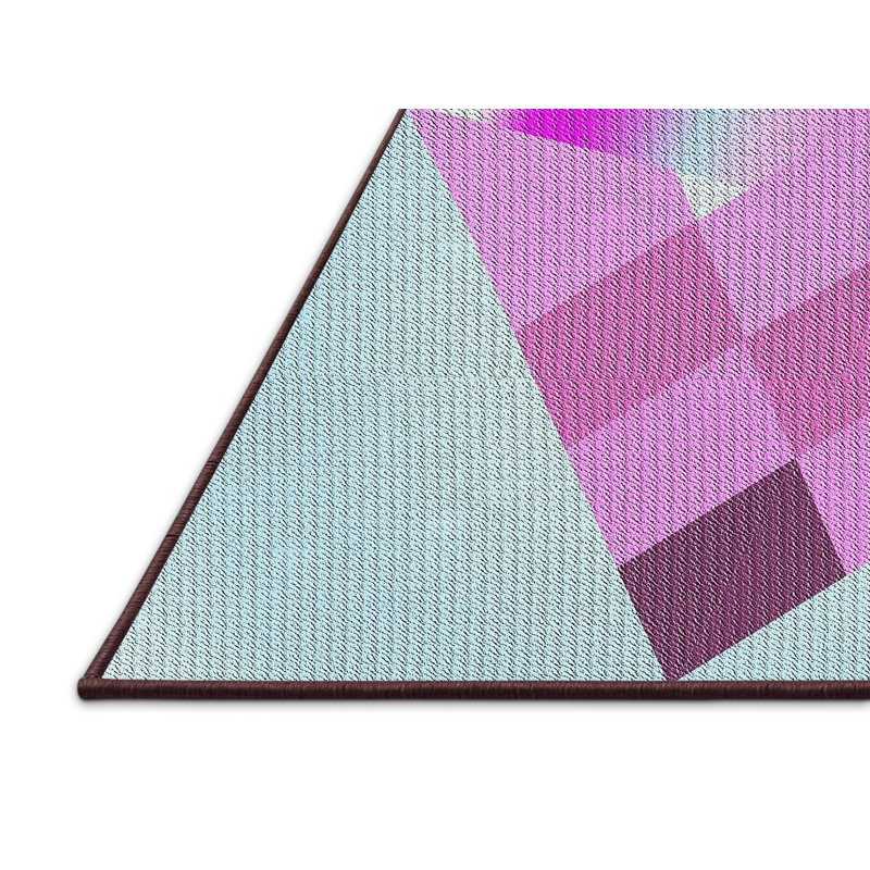 Tapis oriental bleu / mauve, Rectangle 5 pi x 8 pi
