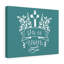 He Is Risen Teal Branches 1 Piece Wrapped Canvas Wall Art-188517303