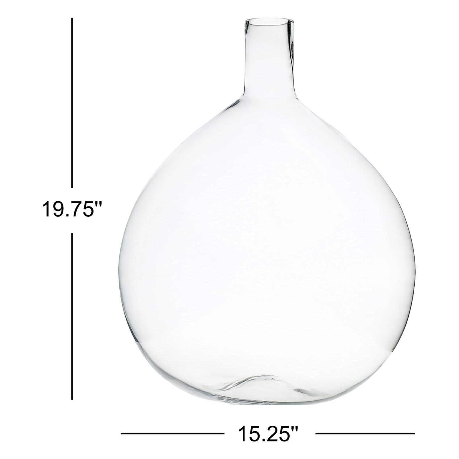 Armino 19.75'' Glass Table Vase