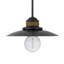Luminaire suspendu Oly avec corde en toile de jute, gris foncé