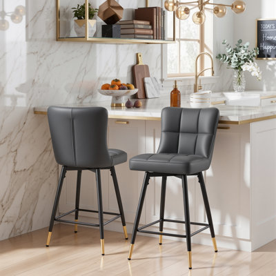 Tabouret de bar pivotant 26 po