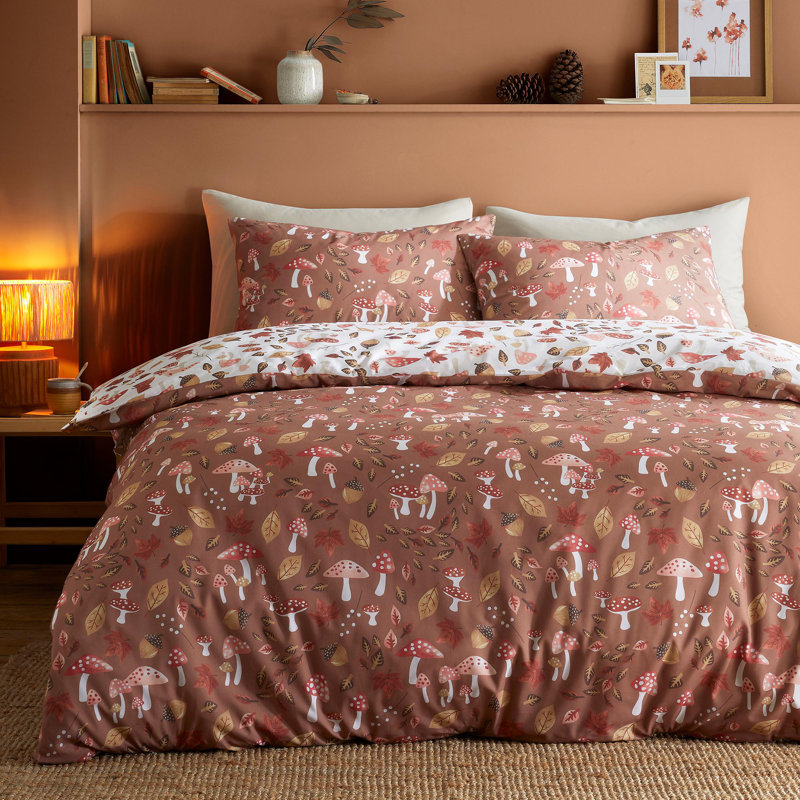 Cotton Blend Floral Duvet Cover Set with Pillowcases Included, Single Duvet Cover + 1 Standard Pillowcase
