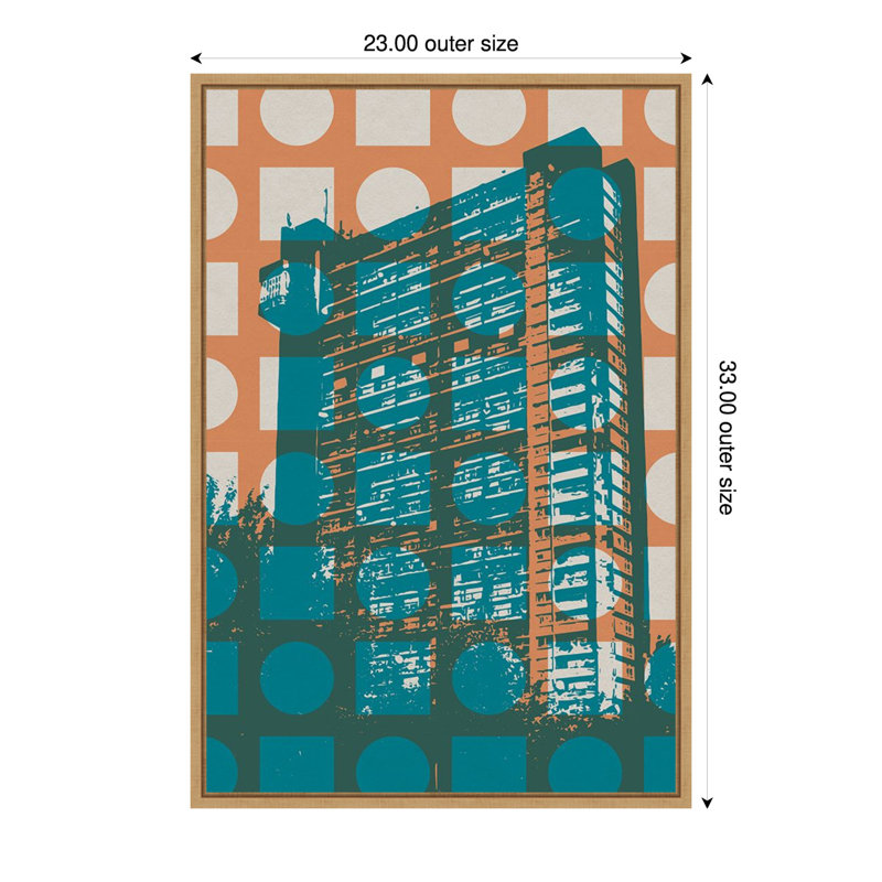 «Architecture II» par Gary William, reproduction d'art sur toile encadrée, H 33 po x l 23 po