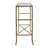 56.5x14x30" Console Table, Mirrored Top