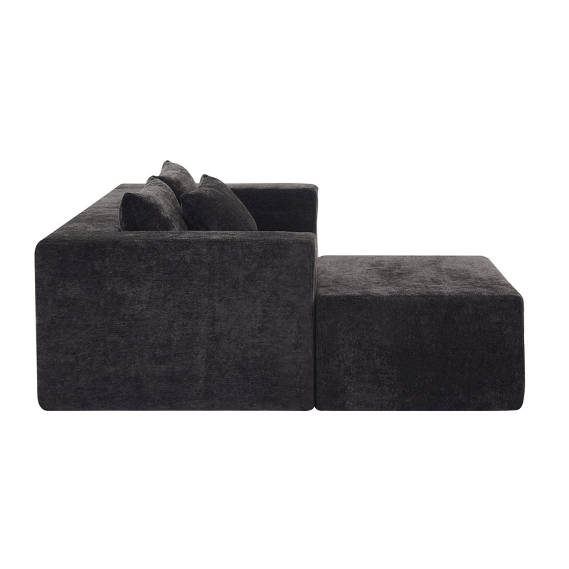 Canapé modulaire à compression Veridian, Polyester noir