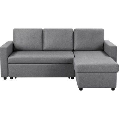 Reversible Sectional Sofa with Pull Out Bed and Storage For Limited Spaces