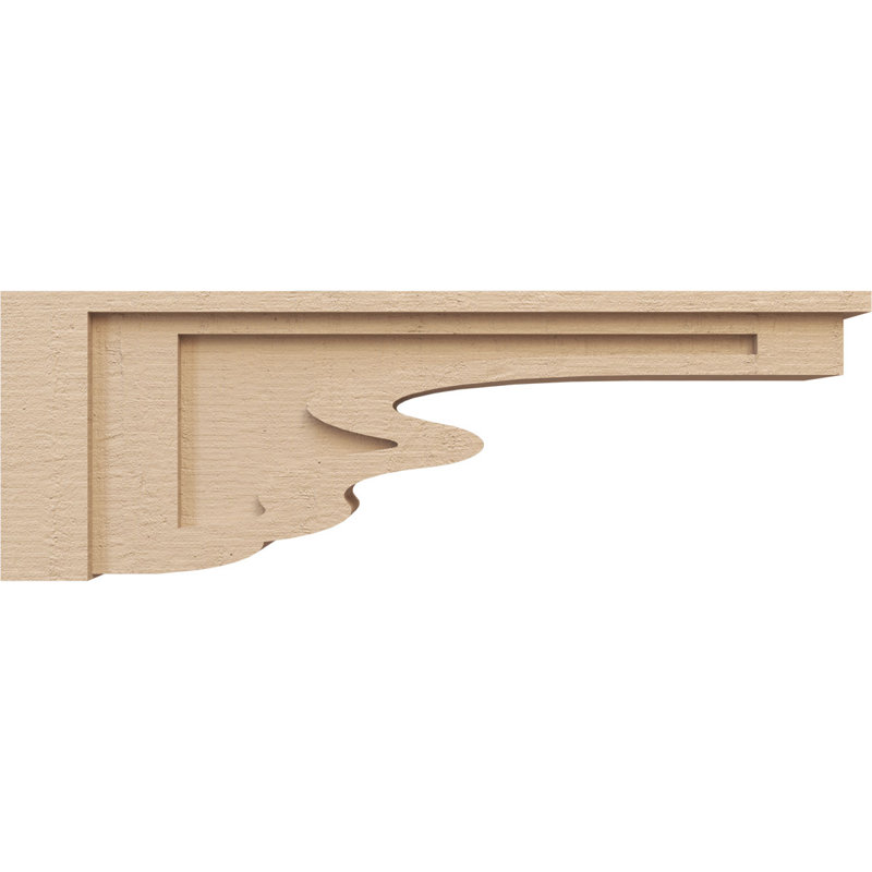 Corbeau en bois de cèdre Highland l 5 po x P 30 po x H 10 po Highland, H 10 po x l 5 po x P 30 po
