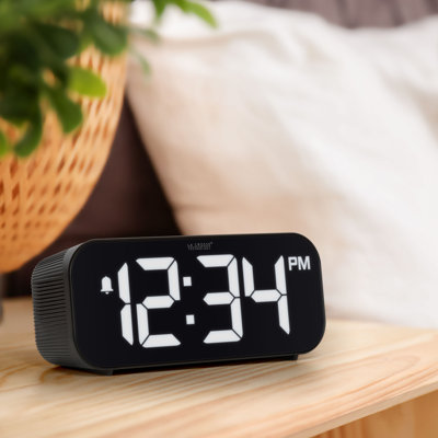 Réveil-matin numérique à DEL avec technologie Bluetooth La Crosse