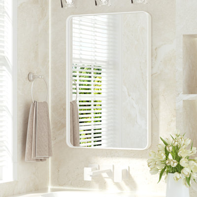 Miroir de salle de bain plombier en aluminium incassable et résistant à la rouille 