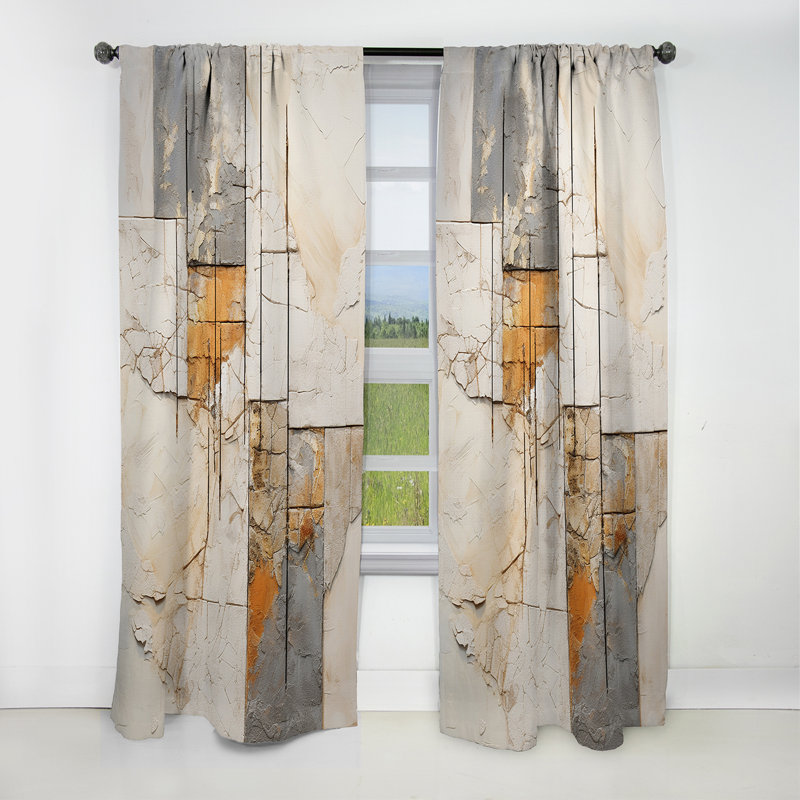 Rideau occultant Jasia Stone Geode, L 52 po x L 90 po