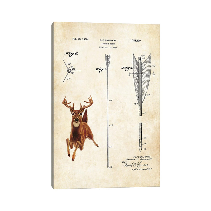 «Whitetail Deer» par Vernis77 - impression sur toile tendue, H 18 po x l 12 po x 1,5 po
