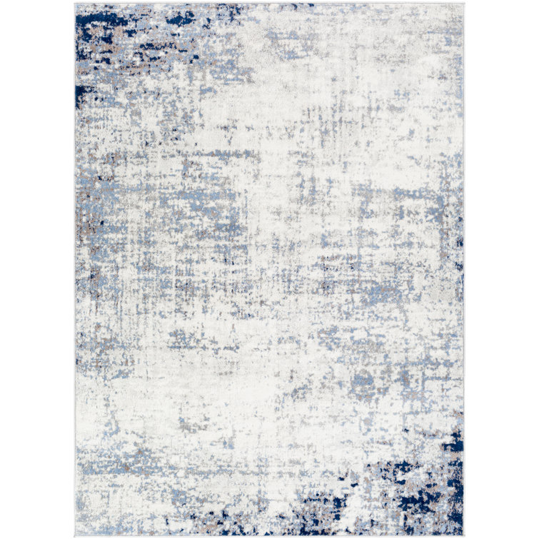 Magallanes Abstract Blue/Light Gray/White Area Rug