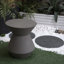 Table de coin pour terrasse, faux terrazzo