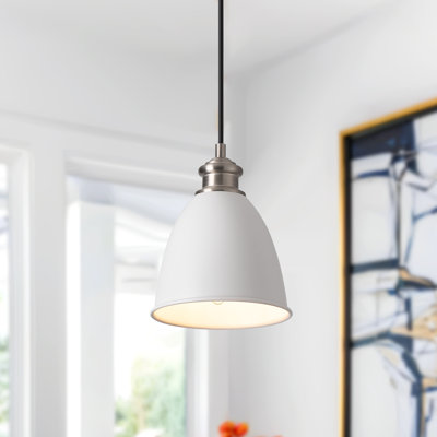 Castelli Modern 1-Light Matte White Dimmable Pendant Light