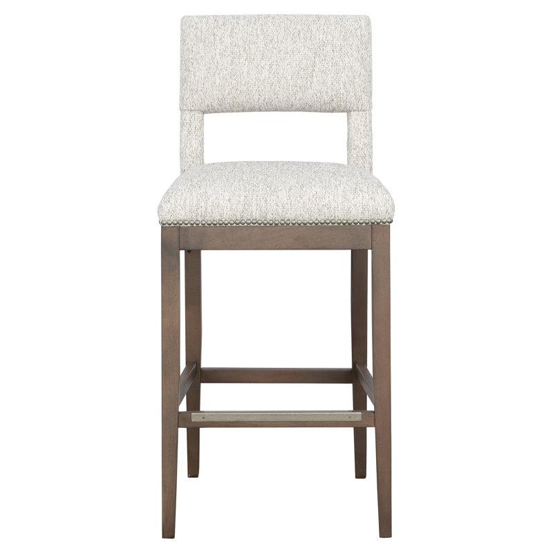 Tabouret de comptoir Arie, Tabouret de bar (siège d'une hauteur de 29,5 po), Parchemin 8794, Noisette