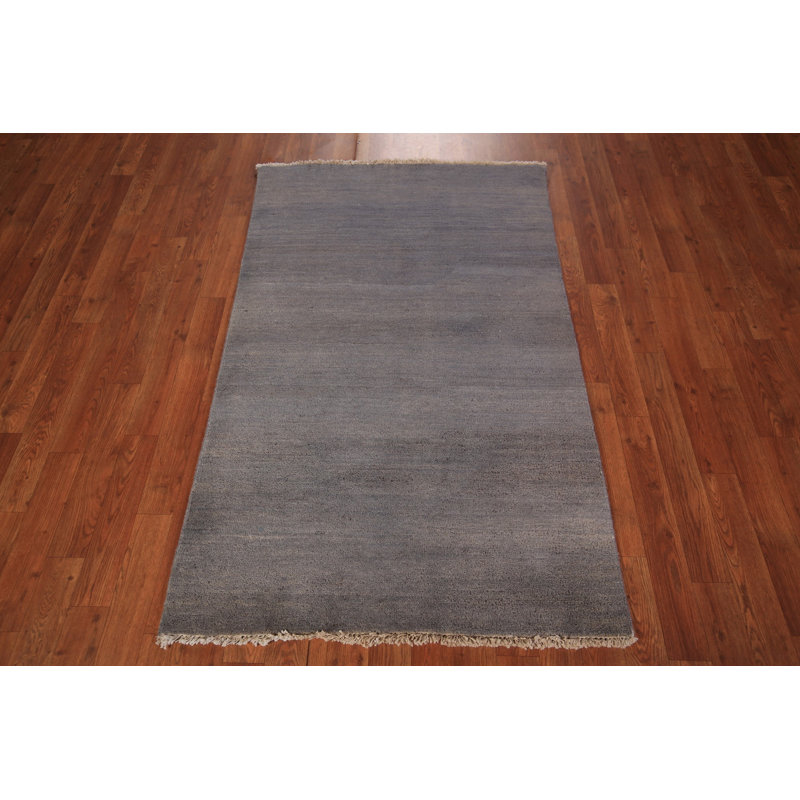 Tapis oriental moderne gris Gabbeh 3 x 5