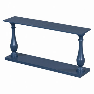 Table de canapé rétro, conception peu encombrante avec placage de pin luxueux et pieds fuselés élégants, table d'entrée étroite moderne pour salon, bureau, vestibule ou chambre à coucher