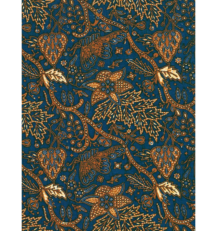 «Bungalow Rose Baxter Mill», art graphique sur toile tendue: Batik indonésien II, H 47 po x l 36 po