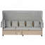 Ensemble 4 pièces de canapé de patio en résine tressée résistant aux rayons UV avec auvent rétractable, coussins et table élévatrice-1346902579