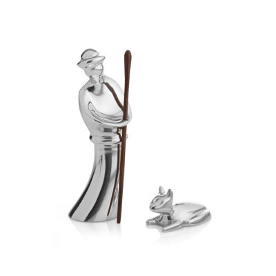 Nambe Miniature Nativity Shep/Lamb