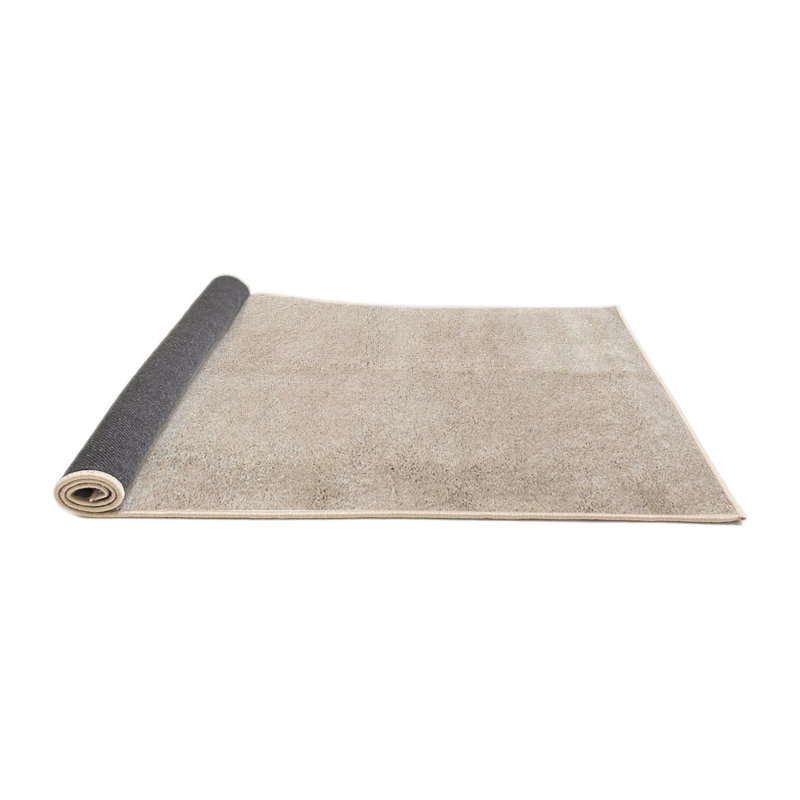 Tapis contemporain brun clair, Rond 5 pi