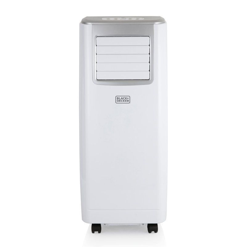 BLACK+DECKER BXAC40006GB 9000 BTU Portable 3-in-1 Air Conditioner, Dehumidifier, Cooling Fan, LED Display, 2 Fan Speed, 24 Hour Timer, Remote Control, White [Energy Class A]