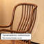 Chaise berçante simple en bois massif Living Room