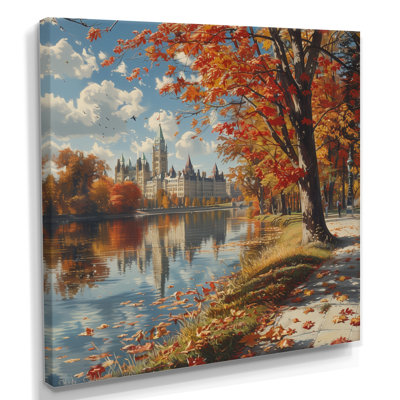 «Autumn Grand River In Ottawa I - City Ottawa», reproduction d'art