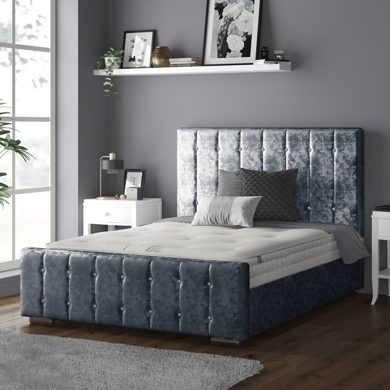 Millican Upholstered Bed, Black, Kingsize (5')