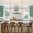 4-light Modern Luxury Drum Chandelier with Clouded Textured Glass for Entryway Hallway Dining Room-545379190