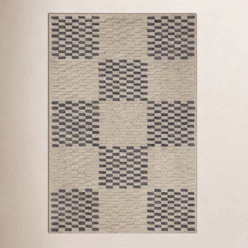 Tapis beige / minuit Chris Loves Julia x Loloi Bradley, Rectangle 3 pi 6 po x 5 pi 6 po