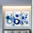 A Premium 'Blue Circle Study IV' Print Multi-Piece Image on Canvas-899332078