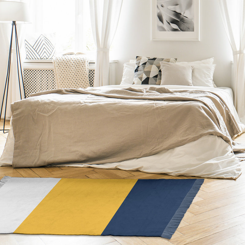 Tapis dorée rayures or national hockey, Non